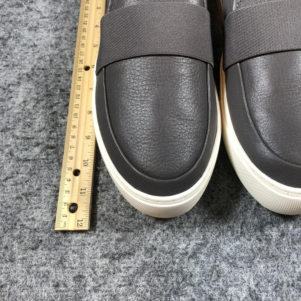 UGG Shoes Womens 12 Gray Leather Slip‎ On Low Top Sneakers Casual 1112415